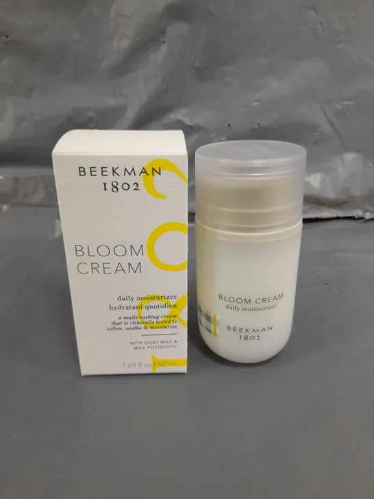 BOXED BEEKMAN 1802 BLOOM CREAM DAILY MOISTURISER - 50ML 