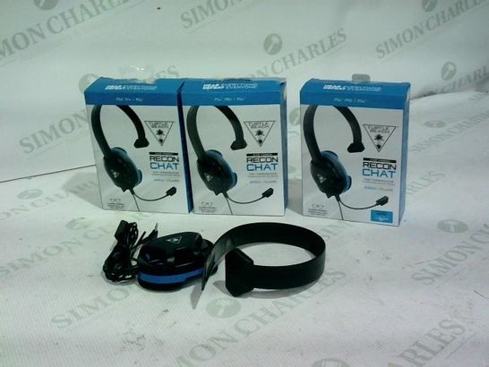 3 X EARFORCE RECON CHAT WIRED HEADSET