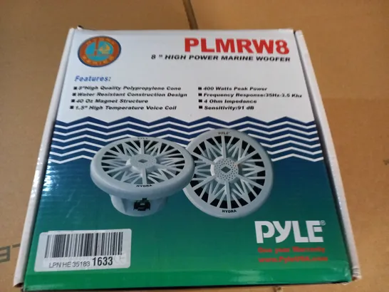 PYLE 400W 8" HIGH POWER MARINE WOOFER - PLMRW8