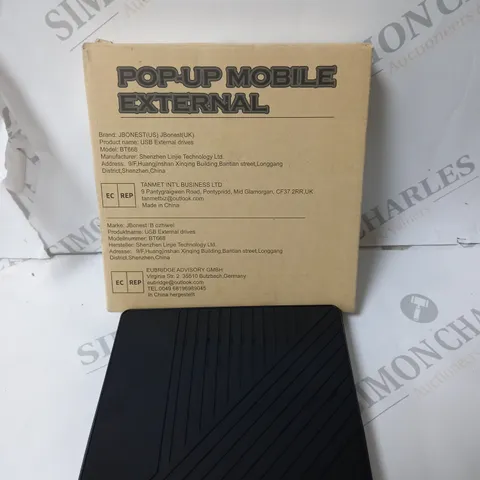 BOXED POP-UP MOBILE EXTERNAL DRIVER