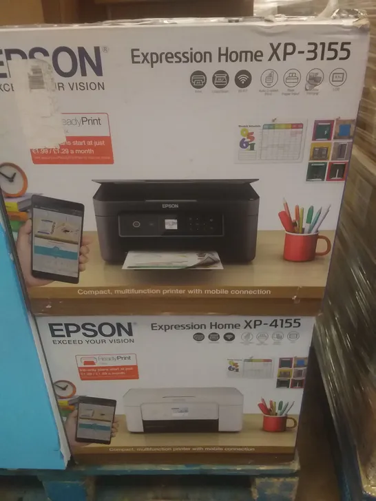 6 ASSORTED BOXED ESPON XP-3155 & XP-4155 MULTIFUNCTION PRINTERS