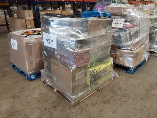 PALLET OF APPROXIMATELY 12 UNPROCESSED RAW RETURN HOUSEHOLD AND ELECTRICAL GOODS TO INCLUDE;