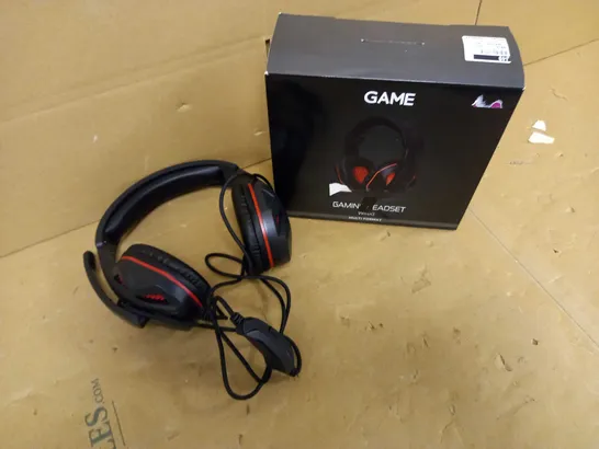 BOXED GAME BLACK/RED HEADSET