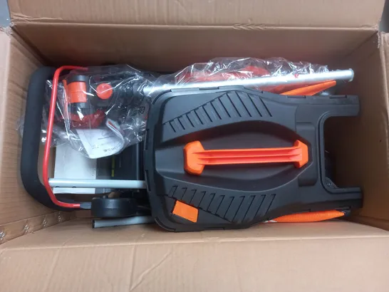 BOXED YARD FORCE 32CM LAWNMOWER AND TRIMMER