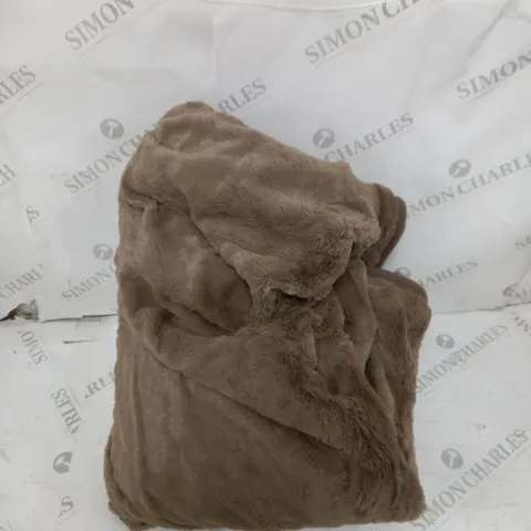 COZEE HOME HEATED BLANKET IN TAUPE