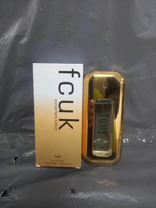 BOX OF APPROX 45 FCUK ANNIVERSARY EDITION HER EAU DE TOILETTE 100ML