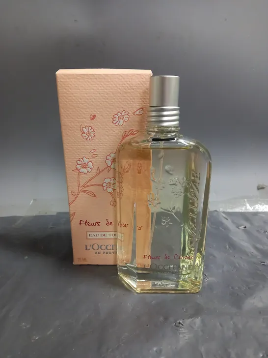 BOXED  L'OCCITANE FLEURS SE CERISIER EAU DE TOILETTE 75ML