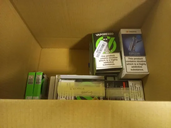 APPROXIMATELY 20 BOXED E-CIGARETTES TO INCLUDE VOOPOO, VAPORESSO, GEEK VAPE ETC 