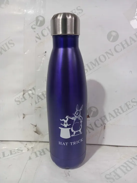 HAT TRICK STAINLESS STEEL BOTTLE IN PURPLE