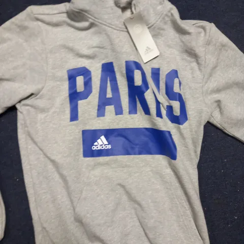 ADIDAS PARIS SERIES 1 HOODED SWEATSHIRT IN GREY SIZE SMALL