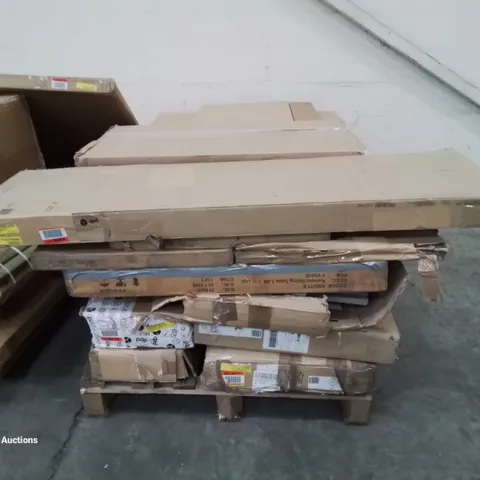 PALLET OF ASSORTED FLAT PACK FURNITURE PARTS 