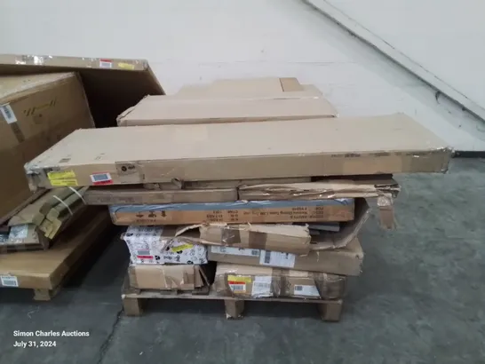 PALLET OF ASSORTED FLAT PACK FURNITURE PARTS 