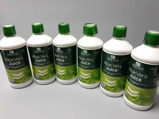 6 ALOE PURA ALOE VERA JUICE (6 x 1L)