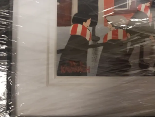 JACK KAVANAGH SIGNED, FRAMED, AND DATED ANFIELD ART PRINT