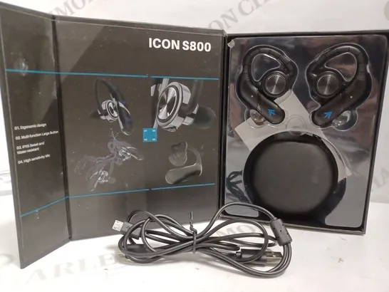 RISEICON ICON S2800 TRUE WIRELESS EARBUDS - BLACK