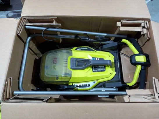 RYOBI RY18LM37A-140 18V ONE+ CORDLESS 37CM LAWNMOWER 