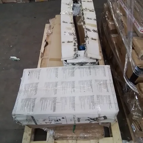 PALLET CONTAINING VARIOUS BOXED FURNITURE PARTS AND OTHER HOUSEHOLD ITEMS ETC.