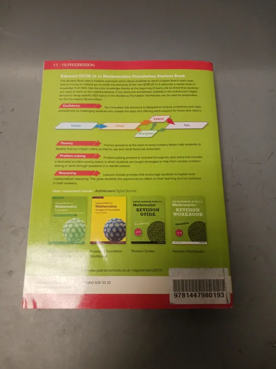 EDECEL GCSE (9-1) MATHEMATICS FOUNDATION STUDENT BOOK