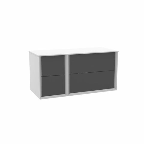 BOXED MESSINA WALL HUNG GRAPHITE 350MM COMPLEMENT UNIT