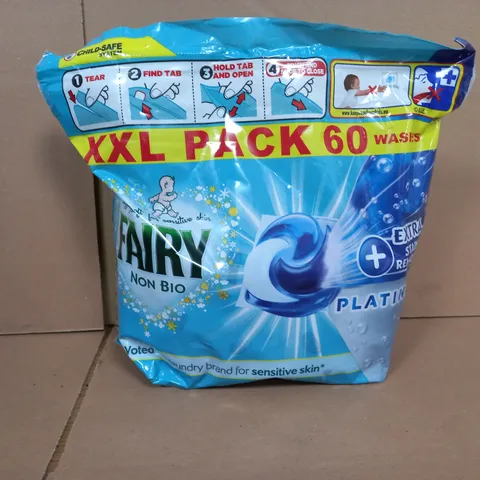 SEALED FAIRY NON BIO PLATINUM 60 PACK