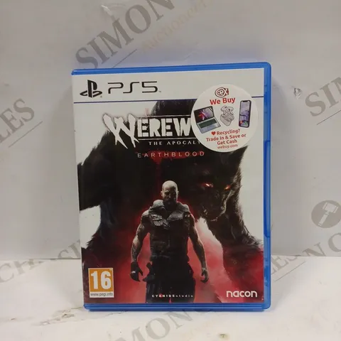 BOXED WEREWOLF THE APOCALYPSE EARTHBLOOD FOR THE PS5 