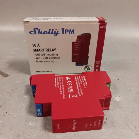 BOXED SHELLY PRO 1PM 16A SMART RELAY 