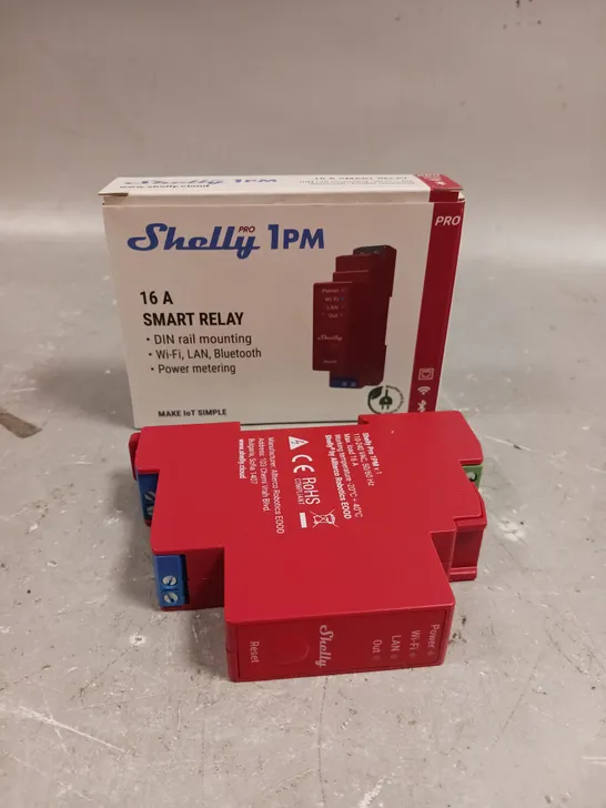 BOXED SHELLY PRO 1PM 16A SMART RELAY 