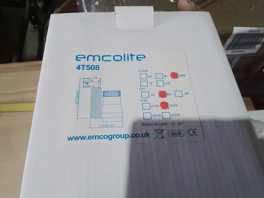 PALLET CONTAINING 10 MULTIPACK BOXES OF ASSORTED LIGHTING ITEMS TO INCLUDE EMCOLITE 240V SURFACE LUMINARE, MR16 DOWNLIGHTS AND ELECTRONIC BALLASTS 