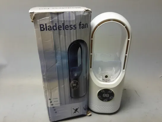 BOXED BLADELESS FAN IN WHITE