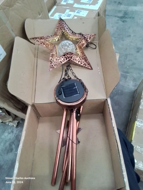 BOXED SOLAR LED WIND-CHIME - STAR