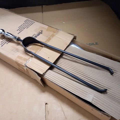 BOXED SET OF FIREPLACE TOOLS