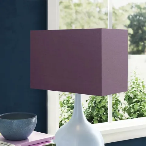 BOXED COTTON RECTANGULAR LAMPSHADE 