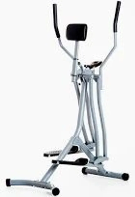 BOXED HOMCOM AIR WALKER GLIDER, CROSS TRAINER FITNESS MACHINE, WITH LCD, FOR HOME GYM, GREY