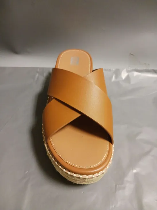 FITFLOP WEDGE SANDALS BROWN SIZE 6