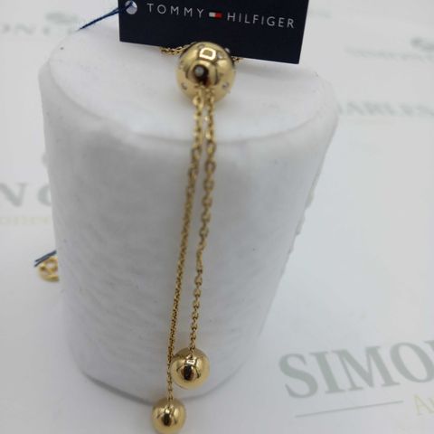 BRAND NEW TOMMY HILFIGER NECKLACE GOLD BEADED