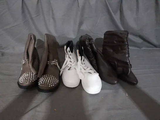 APPROXIMATELY 10 PAIRS OF ASSORTED WOMEN SHOES IN VARIOUS STYLES AND SIZES 