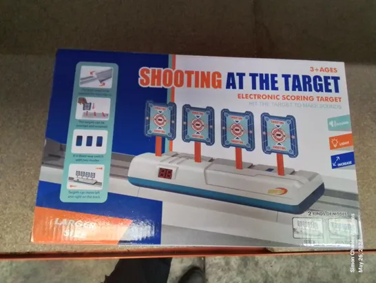 A BOX OF 5 BOXED ELECTRONIC MOVING SHOOTING TARGETS