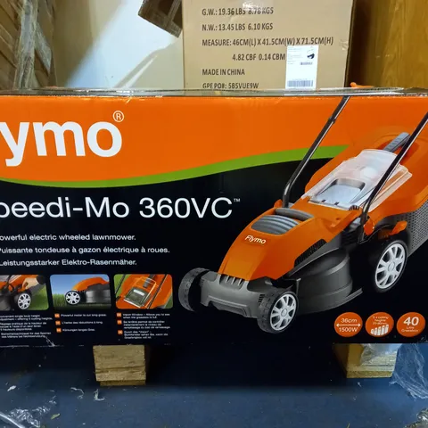 FLYMO SPEEDI-MO 360VC ELECTRIC ROTARY LAWN MOWER, 1500W