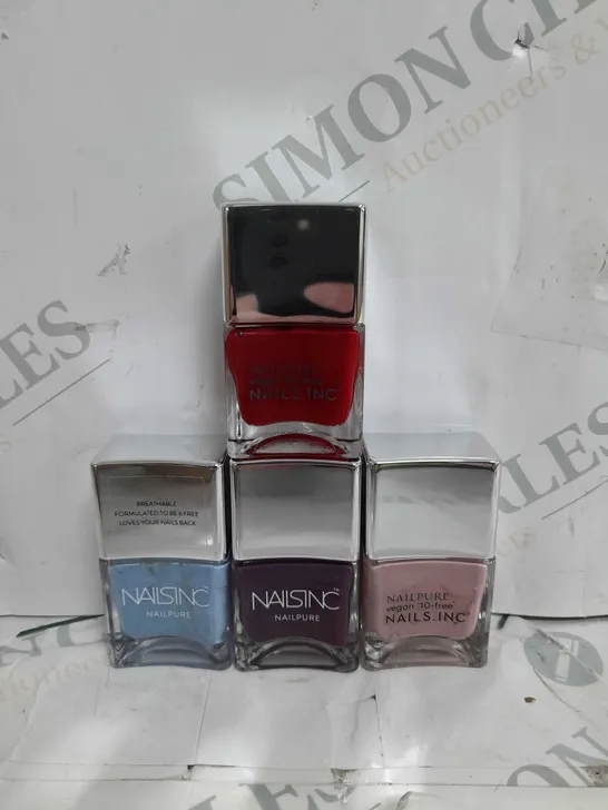 SET OF 4 NAILSINC NAIL PURE TO INCLUDE - TATE - FASHION THERAPY - BOND STREET PASSAGE ECT