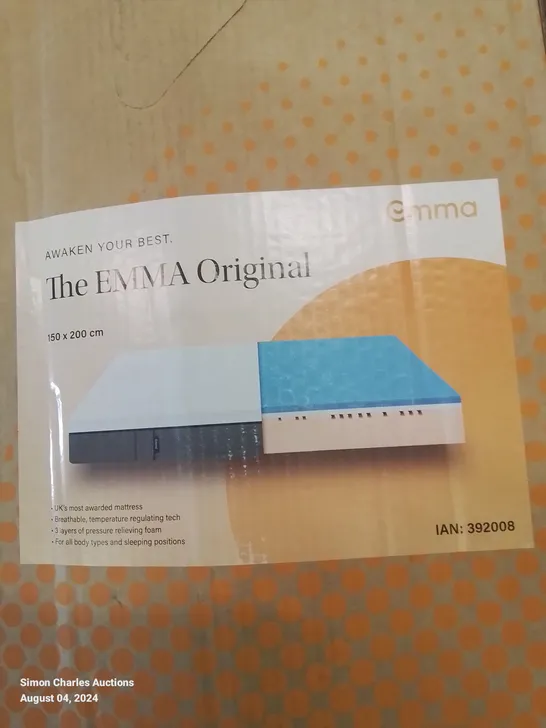 BOXED EMMA KINGSIZE MATTRESS 