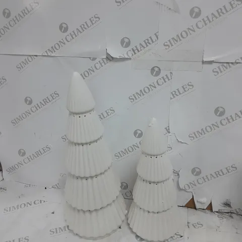 OUTLET K BY KELLY HOPPEN SET OF 2 LIGHT UP ORNAMENTS - TREES