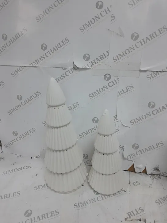 OUTLET K BY KELLY HOPPEN SET OF 2 LIGHT UP ORNAMENTS - TREES