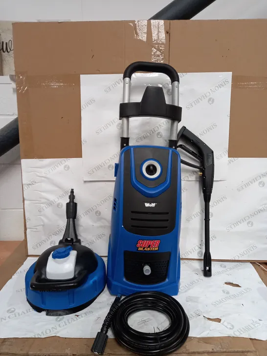 WOLF SUPER BLASTER PRESSURE WASHER BLUE - COLLECTION ONLY