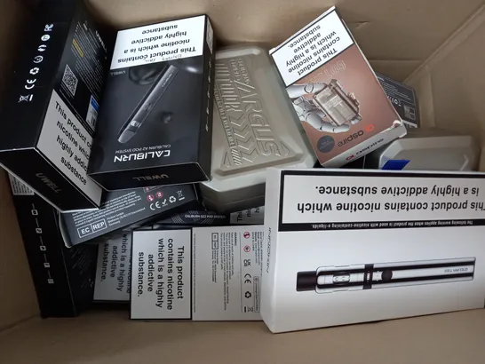 BOX OF APPROXIMATELY 20 ASSORTED E-CIGARETTES