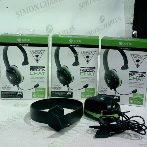 3 X TURTLE BEACH EAR FORCE RECON CHAT WIRED HEADSET