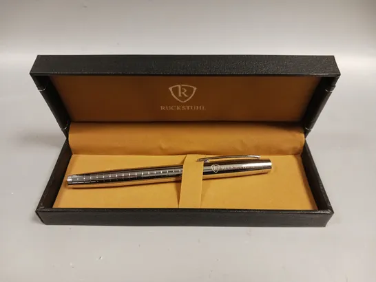 RUCKSTUHL STAINLESS STEEL LUXURY PEN IN GIFT BOX 