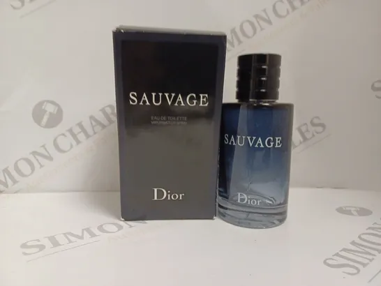 BOXED DIOR SAUVAGE EAU DE TOILETTE SPRAY - 100ML