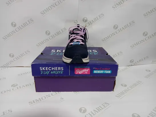 SKETCHERS D'LUX WALKER WOMENS IN NAVY & PINK - UK 6 