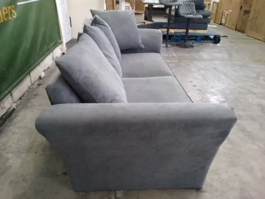 QUALITY DESIGNER 3 SEATER SOFA - GREY FABRIC