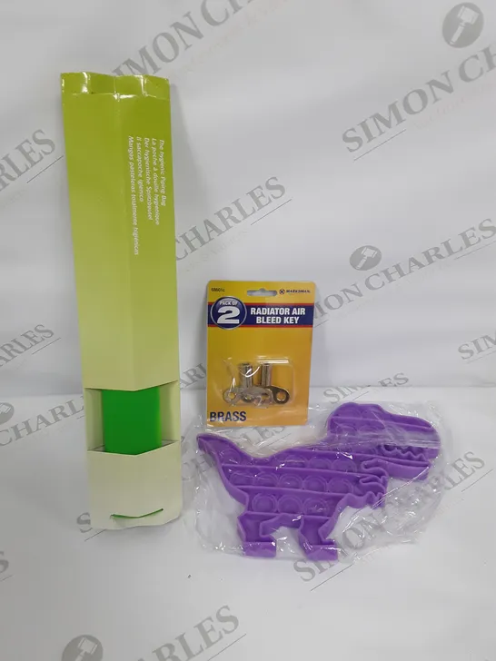 LARGE ASSORTMENT OF HOUSEHOLD PRODUCTS TO INCLUDE PIPING BAG, POPPET AND RADIATOR KEYS 